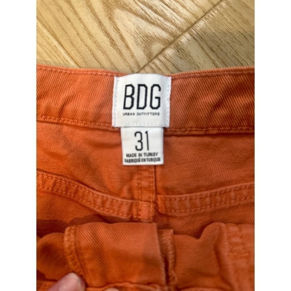 Urban Outfitters BDG Dark Orange denim Carpenter Shorts, Womens size 31 - Picture 4 of 10